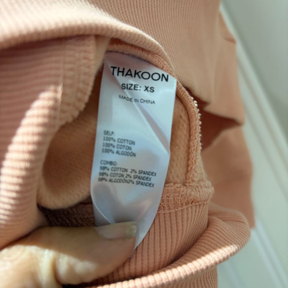 Thakoon Orange crewneck sweatshirt Size XS NWT - Picture 4 of 6